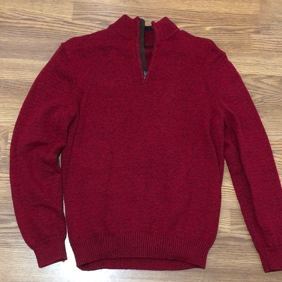 Chaps Other - Chaps Men's Zip-Up Sweater in Rich Red